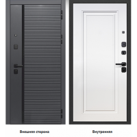 2 МДФ букле графит эмали белый