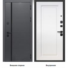 2 МДФ букле графит эмали белый