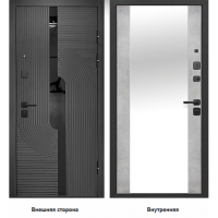 2 МДФ букле графит  бетон снежный