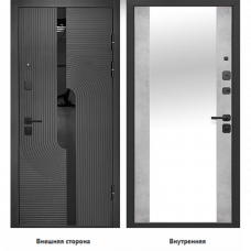 2 МДФ букле графит  бетон снежный