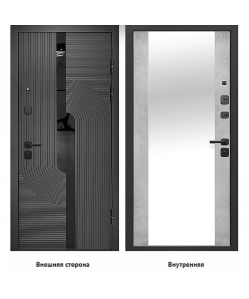 2 МДФ букле графит  бетон снежный